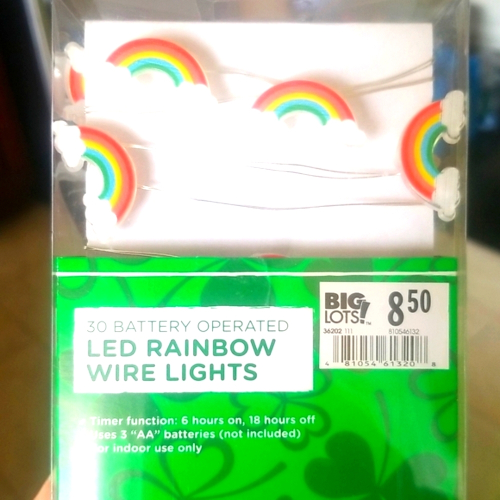 LED Rainbow wire lights - set of 5